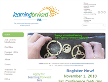 Tablet Screenshot of learningforwardpa.org